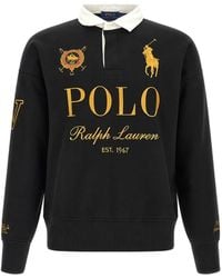 Polo Ralph Lauren - Relaxed Fit Big Pony Rugby Sweatshirt Polo Shirt - Lyst