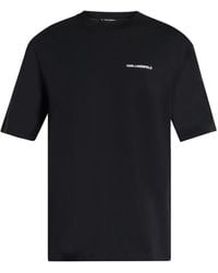 Karl Lagerfeld - Camiseta con logo estampado - Lyst
