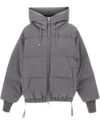 DUNO - Gevoerd Donsjack Met Capuchon - Lyst