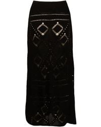 Akep - Crochet-Pattern Midi Skirt - Lyst