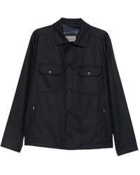 Corneliani - Sobrecamisa De Lana Con Botones - Lyst