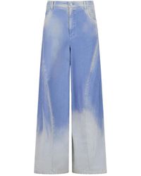 Marni - Jeans Met Wijde Pijpen En Geverfd Effect - Lyst