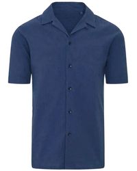 Patrick Assaraf - Seersucker-Textured Short-Sleeve Shirt - Lyst