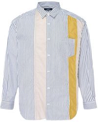 Comme des Garçons - Camisa Con Paneles A Rayas - Lyst