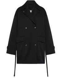 OOF WEAR - Double-Breasted Belted Coat - Lyst