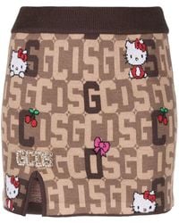 Gcds - X Hello Kitty Monogram Knitted Skirt - Lyst
