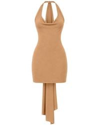 AYA MUSE - Onda Halter-Neck Mini Dress - Lyst