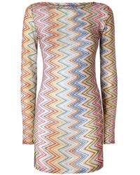 Missoni - Long-Sleeve T-Shirt Dress - Lyst