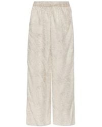 Golden Goose - All-Over Printed Trousers With Star Back & Elastic Waist - Lyst