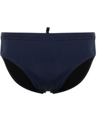 DSquared² - Shorts Met Elastische Tailleband En Logo-Print - Lyst