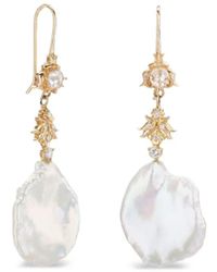 SOFIA ZAKIA - 14K Boon Pearl Diamond Earrings - Lyst