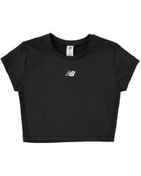 New Balance - Logo-Print T-Shirt - Lyst