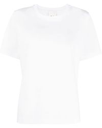 Allude - Round-neck Short-sleeve T-shirt - Lyst