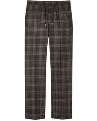 Paul Smith - Drawstring Checked Trousers - Lyst