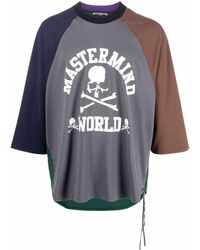 MASTERMIND WORLD - Colour-block Logo-print T-shirt - Lyst