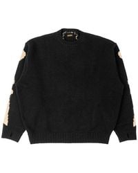 Kapital - Gebreide Trui Met Bot-Intarsia - Lyst