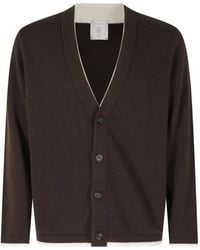 Eleventy - Button-Fastening V-Neck Cardigan - Lyst