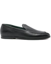 VINNY'S - Marcel Grained-Leather Loafers - Lyst