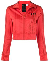 Alexander Wang 'AW' Cropped-Jacke - Rot