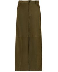 Marni - Pantalon En Cuir À Coupe Ample - Lyst