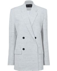 Proenza Schouler - Hadley Mélange-Effect Blazer - Lyst