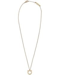 Ferragamo - Gancini Charm Necklace - Lyst