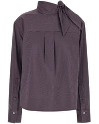 Tela - Zafrina Micro-Check Blouse - Lyst