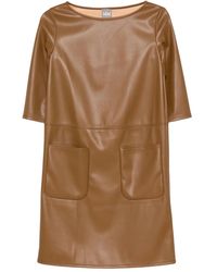 Max Mara - Vestido corto con detalle de bolsillo - Lyst