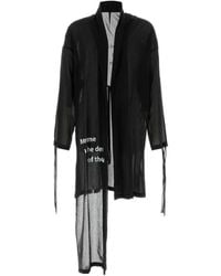 Yohji Yamamoto - Tie-Detail Coat - Lyst