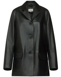 Loulou de Saison - Notch-Lapel Leather Jacket - Lyst