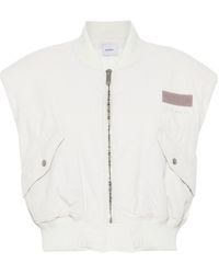 Halfboy - Sleeveless Padded Bomber Jacket - Lyst