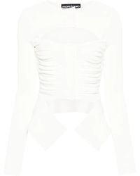 ANDREADAMO - X Ray Knitted Cardigan - Lyst