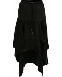 JW Anderson - Layered Asymmetric Midi Skirt - Lyst