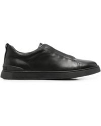 SERGIO MORETTI FIRENZE - Slip-On Leather Sneakers - Lyst