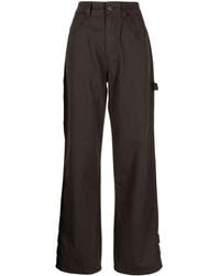 Izzue - High-waisted Wide-leg Trousers - Lyst