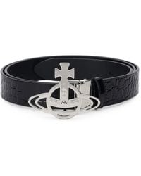 Vivienne Westwood - Croc-Effect Belt - Lyst