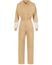 Elisabetta Franchi - Hooded Logo Jumpsuit - Lyst
