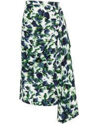 Erdem - Midi-Rok Met Bloemenprint - Lyst
