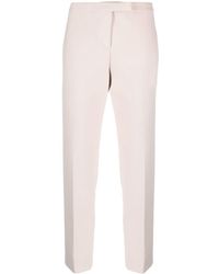Peserico - Pressed-crease Cropped Trousers - Lyst