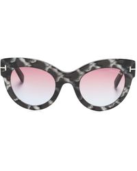 Tom Ford - Lucilla Cat-eye Frame Sunglasses - Lyst