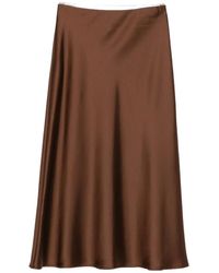 Imperial - Elasticated Midi Skirt - Lyst