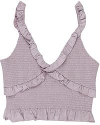 CALLIPYGIAN - Top De Satén Fruncido - Lyst