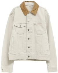 JW Anderson - Corduroy-Collar Denim Jacket - Lyst