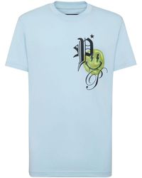 Philipp Plein - Smile Cotton-jersey T-shirt - Lyst