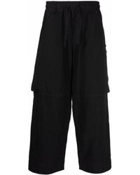 Stone Island Shadow Project - Cropped Drawstring-waist Trousers - Lyst