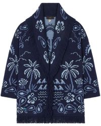 Alanui - Palm-Tree Fringed Cardigan - Lyst