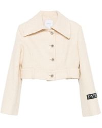 Patou - Textured Cropped Jacket - Lyst