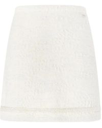 Genny - Tweed Mini Skirt - Lyst