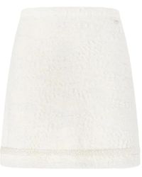 Genny - Tweed Mini Skirt - Lyst