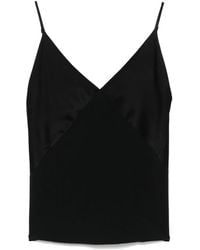 Forte Forte - Top Met Satijnen Afwerking - Lyst